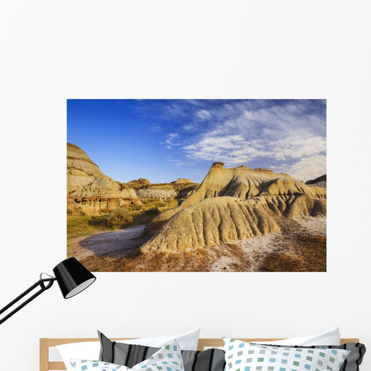 Badlands landscape, Dinosaur Provincial Park Wall Mural