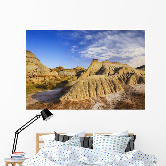 Badlands landscape, Dinosaur Provincial Park Wall Mural