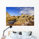 Badlands landscape, Dinosaur Provincial Park Wall Mural