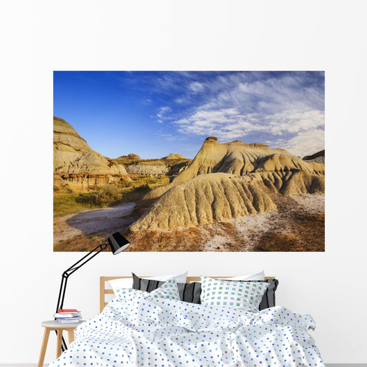 Badlands landscape, Dinosaur Provincial Park Wall Mural