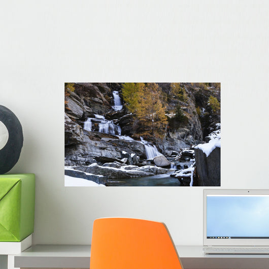 Lillaz waterfall Wall Mural