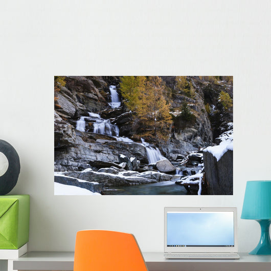 Lillaz waterfall Wall Mural