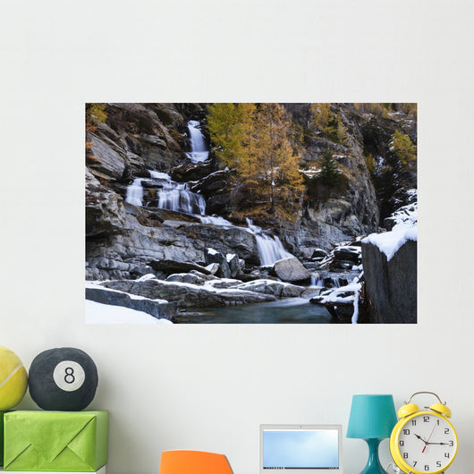 Lillaz waterfall Wall Mural
