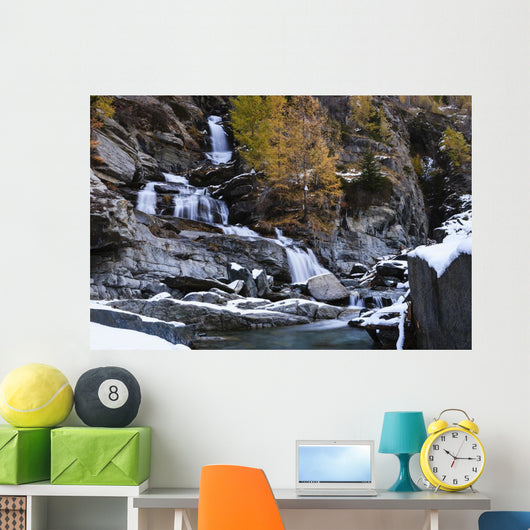 Lillaz waterfall Wall Mural