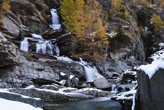 Lillaz waterfall Wall Mural