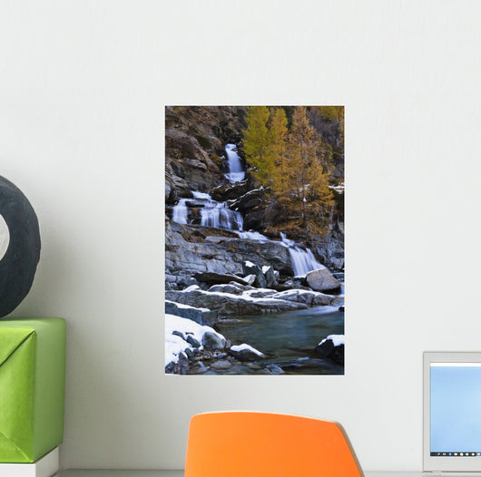 Lillaz waterfall Wall Mural