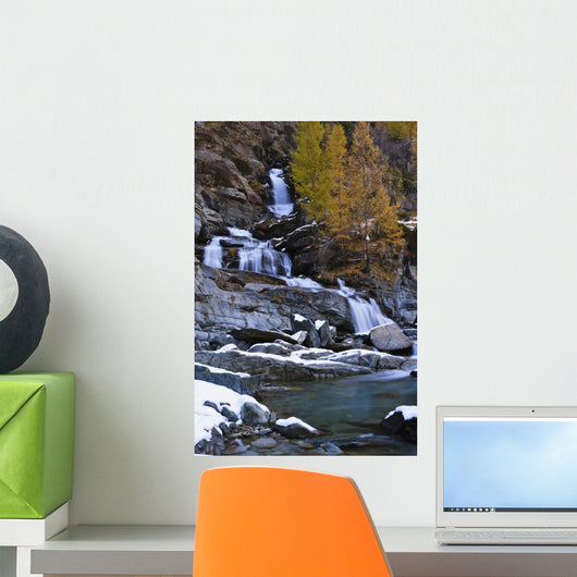 Lillaz waterfall Wall Mural