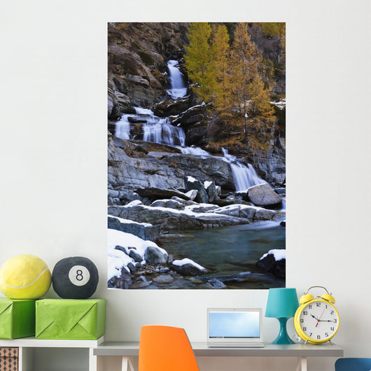 Lillaz waterfall Wall Mural