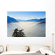 Smog in Aosta Valley and Mont Blanc Wall Mural