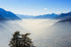 Smog in Aosta Valley and Mont Blanc Wall Mural
