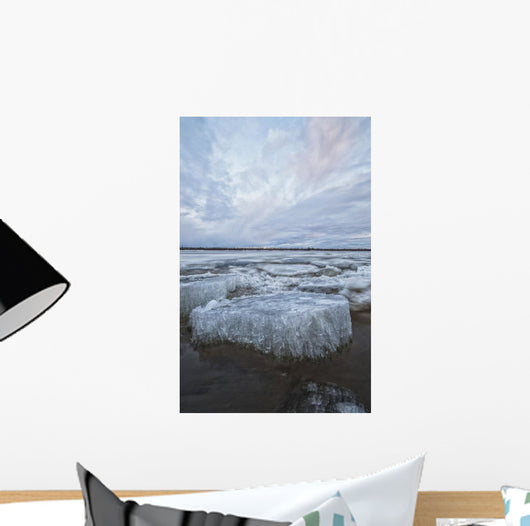Long exposure of the ice flowing Wall Mural