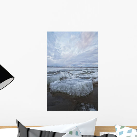 Long exposure of the ice flowing Wall Mural