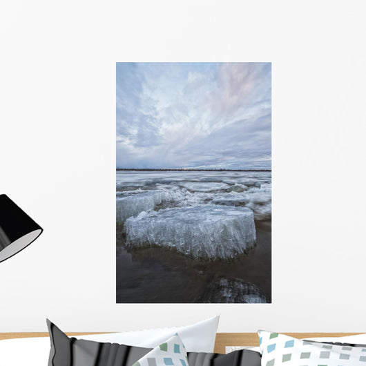 Long exposure of the ice flowing Wall Mural