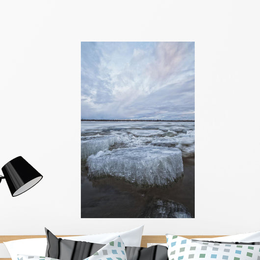 Long exposure of the ice flowing Wall Mural