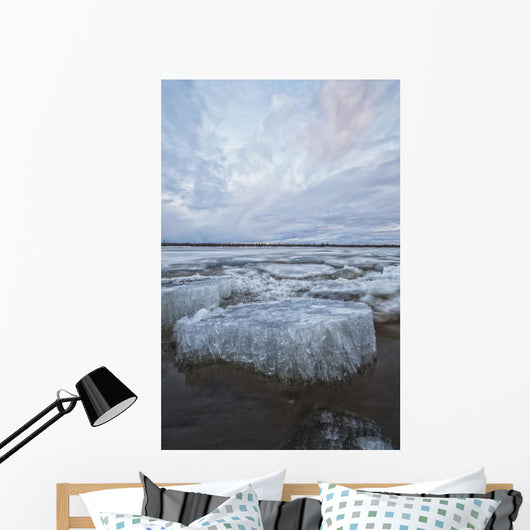 Long exposure of the ice flowing Wall Mural