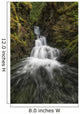 Unnamed stream and waterfall, Strathcona Provincial Park Wall Mural