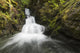 Unnamed stream and waterfall, Strathcona Provincial Park Wall Mural