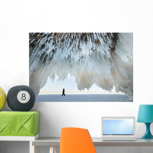 Ice caves on Lake Superior, near Bayfield Wall Mural