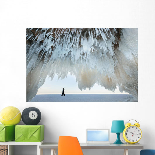 Ice caves on Lake Superior, near Bayfield Wall Mural
