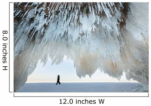 Ice caves on Lake Superior, near Bayfield Wall Mural
