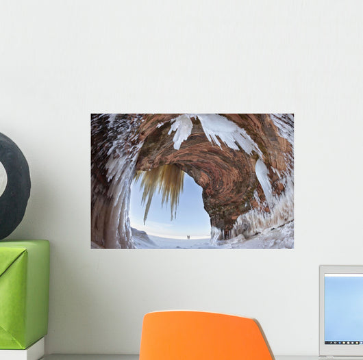 Ice caves on Lake Superior, near Bayfield Wall Mural
