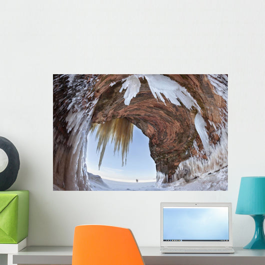 Ice caves on Lake Superior, near Bayfield Wall Mural