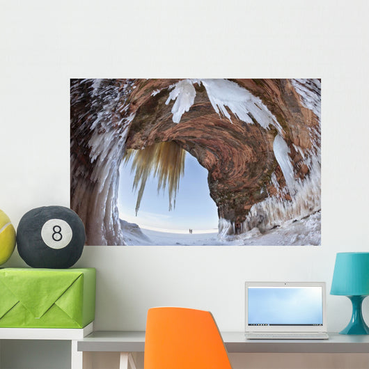 Ice caves on Lake Superior, near Bayfield Wall Mural