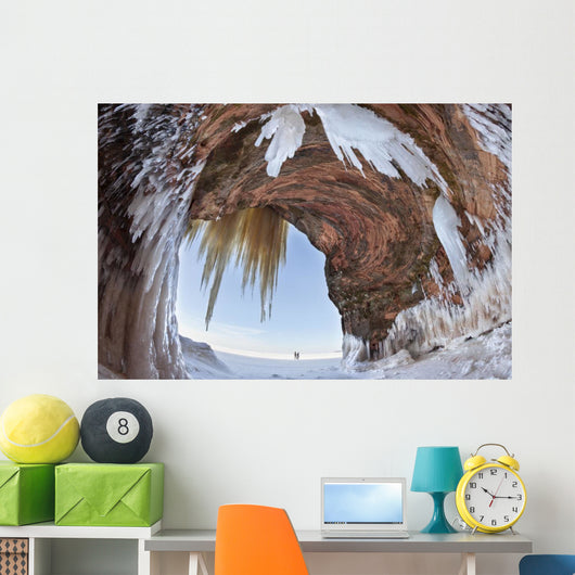 Ice caves on Lake Superior, near Bayfield Wall Mural