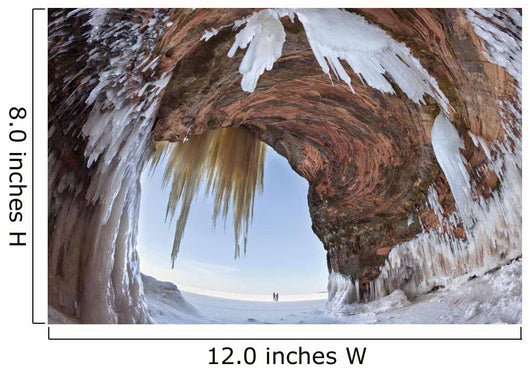 Ice caves on Lake Superior, near Bayfield Wall Mural