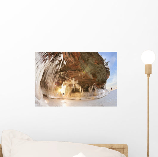 Ice caves on Lake Superior, near Bayfield Wall Mural