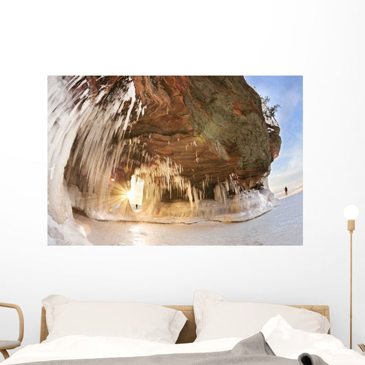 Ice caves on Lake Superior, near Bayfield Wall Mural