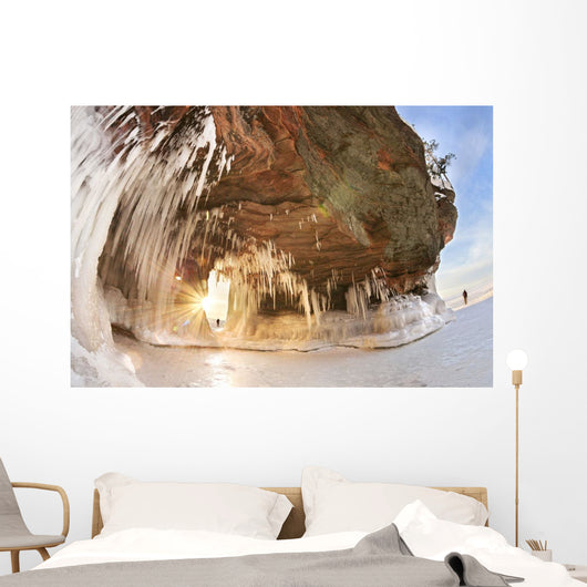Ice caves on Lake Superior, near Bayfield Wall Mural