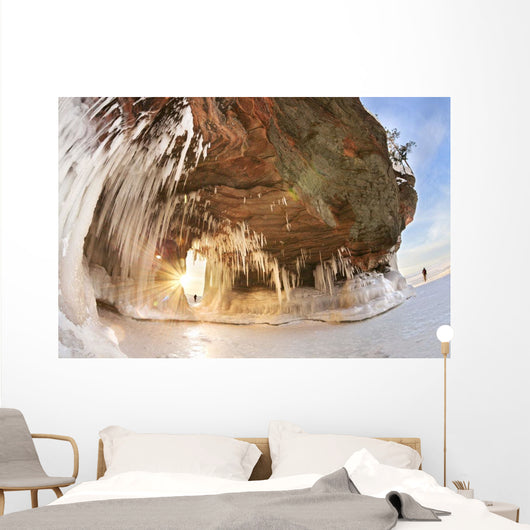 Ice caves on Lake Superior, near Bayfield Wall Mural