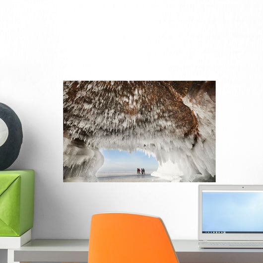 Ice caves on Lake Superior, near Bayfield Wall Mural