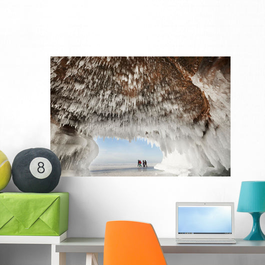 Ice caves on Lake Superior, near Bayfield Wall Mural