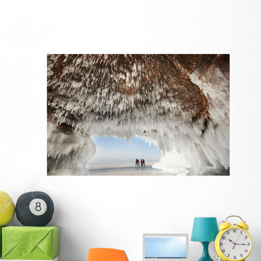 Ice caves on Lake Superior, near Bayfield Wall Mural