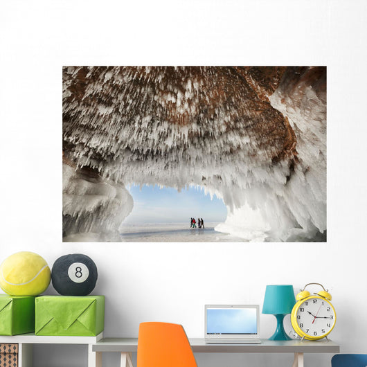 Ice caves on Lake Superior, near Bayfield Wall Mural