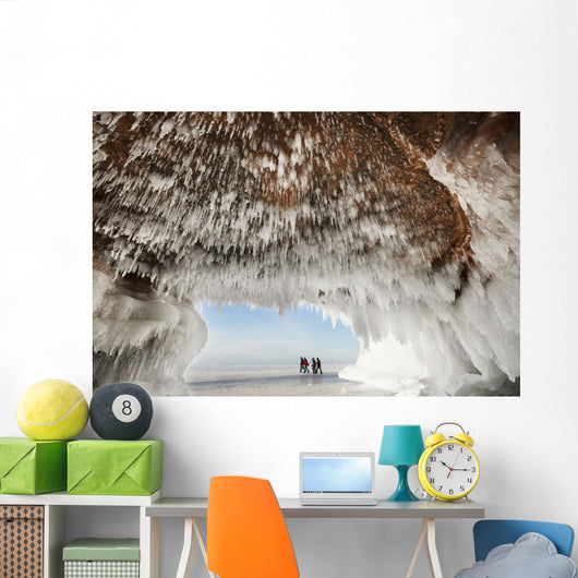 Ice caves on Lake Superior, near Bayfield Wall Mural