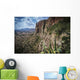 Rugged cliffs and plants on a landscape Wall Mural