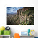Rugged cliffs and plants on a landscape Wall Mural