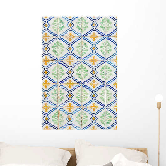 Traditional Portuguese glazed tiles Wall Mural