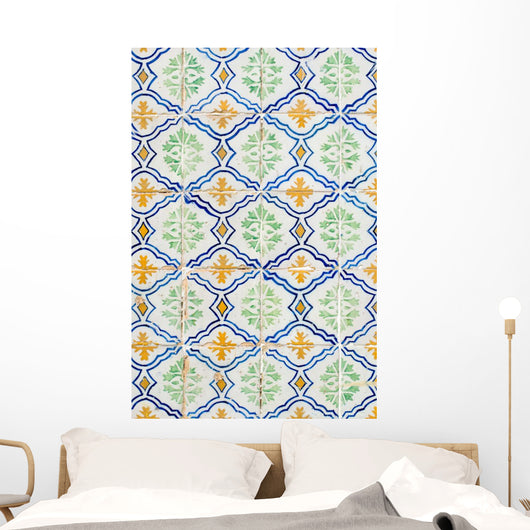 Traditional Portuguese glazed tiles Wall Mural