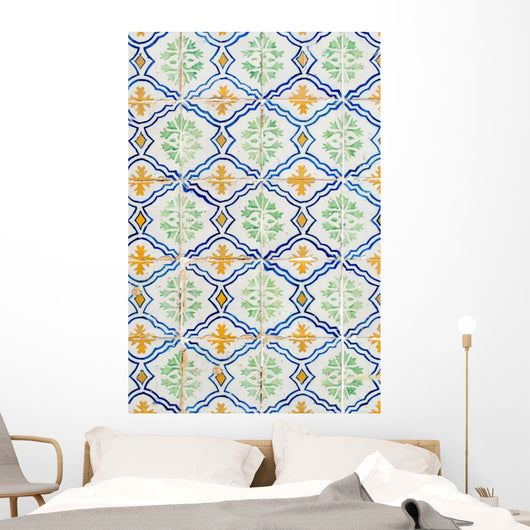 Traditional Portuguese glazed tiles Wall Mural