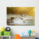Brown bears gathered at Brooks Falls to fish for salmon Wall Mural
