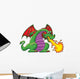 Green Dragon Wall Decal