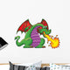 Green Dragon Wall Decal
