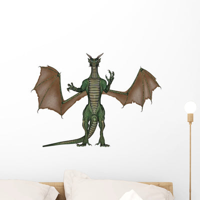 Terrifying Dragon shown on a wall