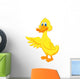 Cute Duck Cartoon Waving Wall Decal