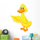 Cute Duck Cartoon Waving Wall Decal
