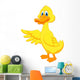 Cute Duck Cartoon Waving Wall Decal